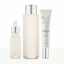 9 wishes Korean Skincare Vegan Collagen Ampule Essence 4.05oz | Lightweight Facial Essence with Vegan Collagen and Coconut Water | Daily Hydration Care - All Skin Types
