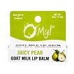 O My! Goat Milk Lip Balm Single Pack .15oz - Juicy Pear | Natural Goat Milk Lip Balm | Dabs of Shea Butter and Drops of Vitamin E | Leaping Bunny Certified | Handmade in USA