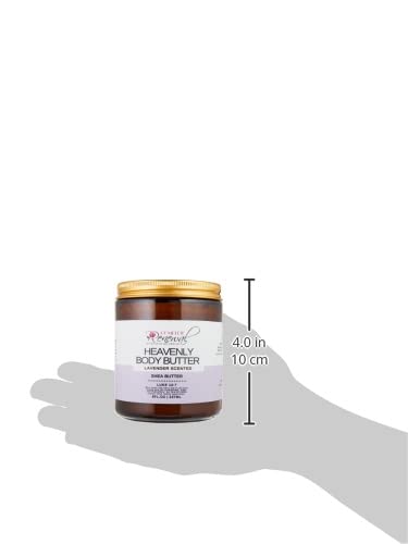 Heavenly Body Butter, Raw Shea Butter, Whipped Body Butter, Infused With Raw, Natural Butters & Essential Oils, Lavender Body Butter, 8 fl. Oz