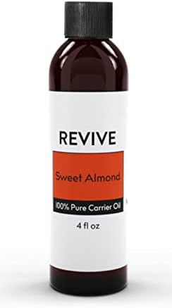 Sweet Almond Carrier Oil by Revive Essential Oils - 100% Pure Therapeutic Grade, for Diffuser, Humidifier, Massage, Aromatherapy, Skin & Hair Care