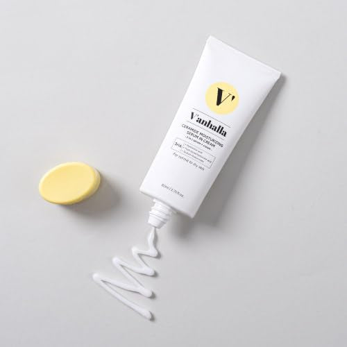 V’anhalla Ceramide Moisturizing Serum in Cream 2.70fl.oz. | Vegan, Deep moisturizing, Nourishing, Glow skin. Daily facial moisturizer with Ceramide NP, 3 types of Hyaluronic acids, Panthenol