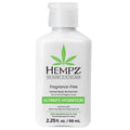 Hempz Body Lotion - Fragrance Free Mini Daily Moisturizing Cream, Shea Butter, Aloe, Body Moisturizer - Skin Care Products, All Natural Hemp Seed Oil - Travel Size 2.25 Fl Oz