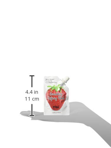 Primal Elements Face Mask, Clay Mud Facial Treatment, Multi-Use Package, 1.18 oz - Strawberry Refining