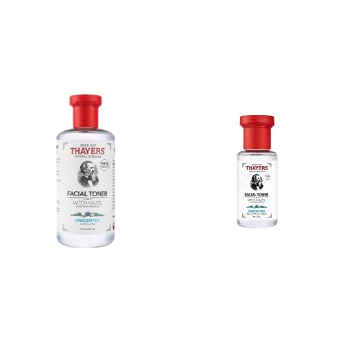 Thayers 2Pk Unscented 12oz Toner and 3oz Unscented Travel Toner