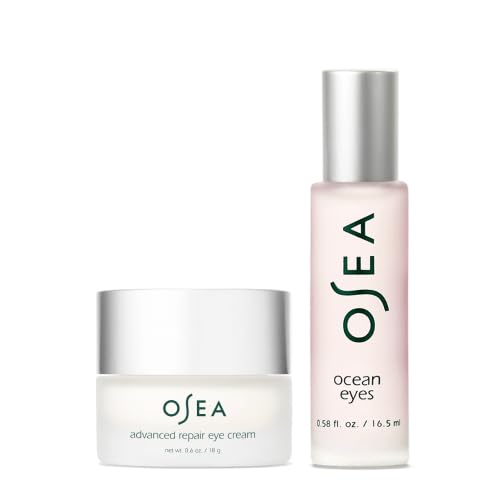 OSEA Eye Care Duo - Ocean Eyes Age-Defying Serum Roller Ball and Advanced Repair Eye Cream
