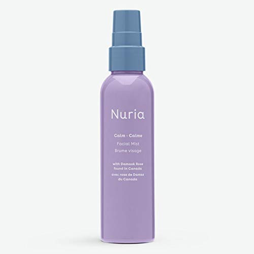 Nuria - Calm Facial Mist, Fragrance-Free Damask Rose Water Spray for Face, Face Mist Spray with Marigold Extract, Oat, and Glycerin, 120mL/4.1 fl oz
