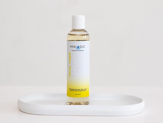 Hyalogic Witch Hazel Toner - Alcohol-Free Facial Toner with Hyaluronic Acid & Aloe Vera - Face Astringent for All Skin Types - Facial Toner to Boost Brightness & Softness (8 fl oz)
