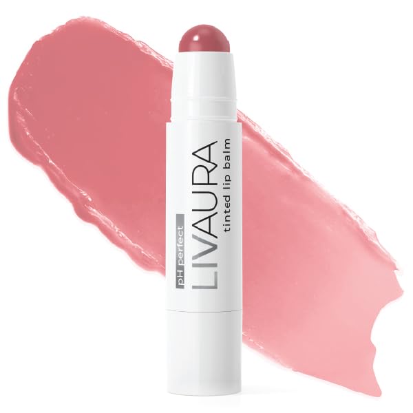 Tinted Lip Balm pH Activated Colored LipBalm, Hydrate, Glossy, Lightweight, Moisturize & Tint with Shea Butter, tinted lip balm for women, Premium Quality, Made in the USA (Rose Gold)