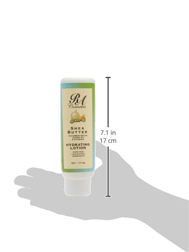 RA COSMETICS Shea Butter Body Lotion with Cucumber Melon & Jojoba Oil Hand & Body Moisturizer with Vitamin E 6 oz