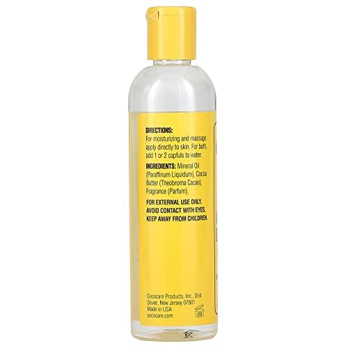 Cococare Cocoa Butter Body Oil 8.5 Fl Oz - Lightweight and Fast Absorbing - 2 Pack