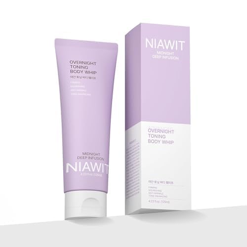 Overnight Toning Body Whip for Loose Skin & Cellulite – Firming and Tightening Body Cream for Arms, Thighs & Belly, Hydrating Anti-Wrinkle Moisturizer for Crepey Skin