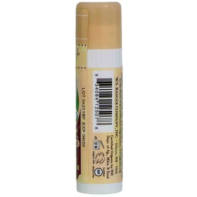 Badger Cocoa Butter Lip Balm-Vanilla Bean, 2 pack