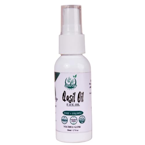 JAUNTY Qasil face Oil (30ml / 3.4 fl oz) Plant Based Facial Oil Serum for Dry or Sensitive Skin, Resilience | Firm Skin & Reduce Fine Lines– Anti-Aging for All Skin Types. (52ml)