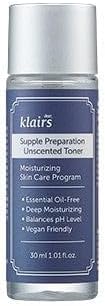 Dear Klairs Unscented Toner | Non-Irritation for Sensitive Skin, Instant Soothing, Skin Flooding & Layering, Hyaluronic Acid, Korean Skin Care, Vegan, Essential Oil Free, 1.01 fl oz