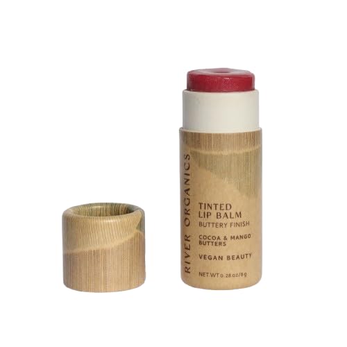Tinted Lip Balm – Rose Gold | Vegan, Plastic-Free, Long-Lasting, Organic, Zero-Waste 0.28 OZ