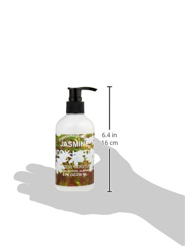 Organic Hair Solution-Body Lotion with Soothing Aloe Vera and Vitamin E- Dry Skin, Non-Greasy-Shea Butter, Almond oil- For both Males & Females- Natural Fragrance-Vegan (Jasmine Scent)