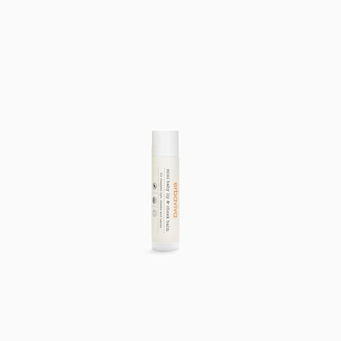 Erbaviva Organic Mini Lip & Cheek Balm – Moisturizing Stick for Baby & Adults | USDA Organic, Shea Butter & Calendula for Dry, Chapped Skin | Lip, Cheek & Hand Protection