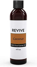 Fractionated Coconut Carrier Oil by REVIVEEO - 100% Pure Carrier Oil for Massage, Aromatherapy, Skin & Hair Care