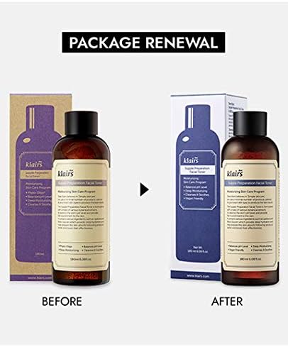 DearKlairs Supple Preparation Facial Toner- Balace pH Level, Deep Moisturizer, Korean Skin Care, Hydrating, Vegan Friendly 6.08 Fl Oz (Pack of 2)