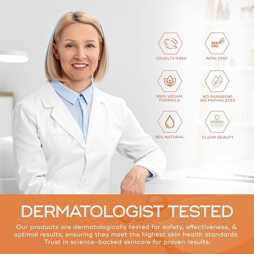 Skin Aesthetics Vitamin C Serum For Face - Dermatologist Tested - with Collagen For Dark Spots, Anti-Aging & Acne + Fine Lines & Wrinkles - Vegan, Clean Beauty Korean Skin care - Duo Pack