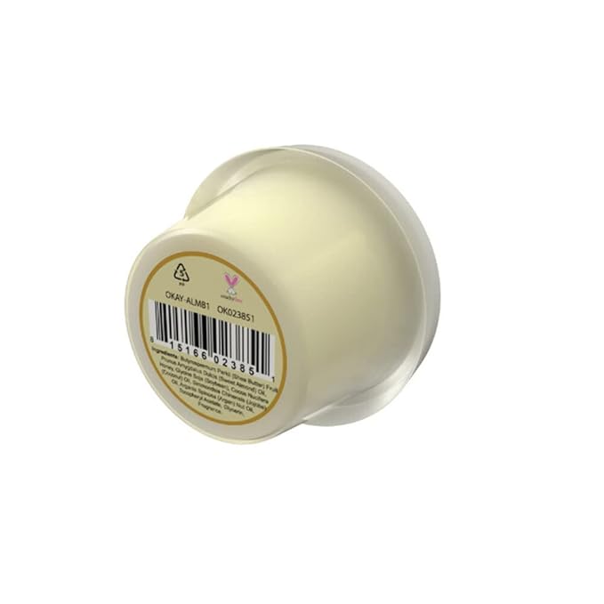 OKAY 100% Natural Honey and Almond Body Butter Deep Moisturizing Restores Moisture To Dry Damaged Skin Reduces Skin Damage Heals & Nourishes Made In USA 1oz