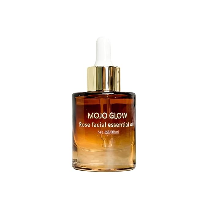 Rose Facial Essential Oil, Cold Pressed Organic Rosehip Face Oil, Natural Moisturizer for Dry Skin, Scar Repair & Glow, Non Comedogenic Serum, 1 fl oz