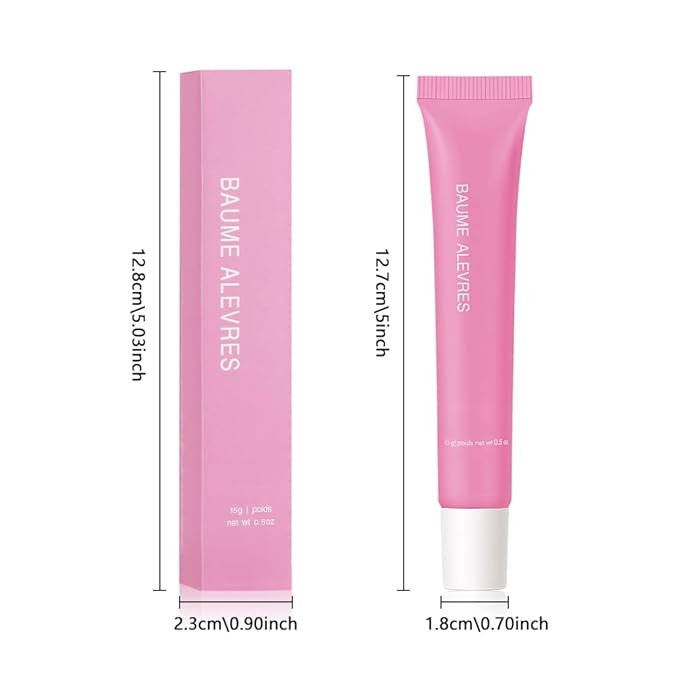 Butter Lip Balm – Ultra-Hydrating Lip Care with Shea Butter & Olive Oil, Soothes Dry Lips with Natural Tint & Gloss Effect, Lip Plumper Moisture & Light Lip Stain Finish #4 Pink Candy