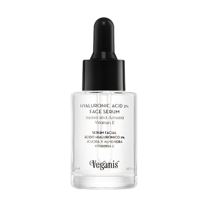 Hyaluronic Acid 2% Face Serum – Anti-Aging Hydrating Formula with Jojoba, Almond Oil & Vitamin E – Smooths Fine Lines & Restores Firmness – 1.0 Fl Oz