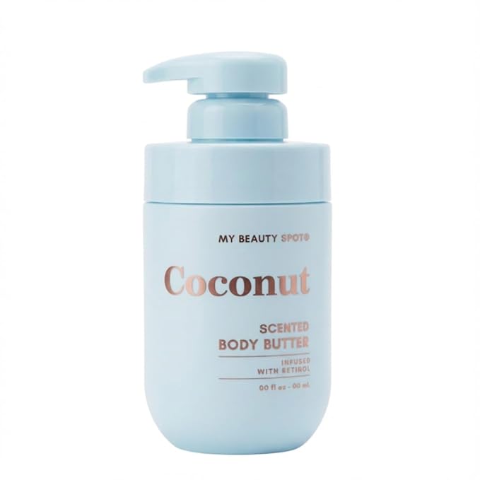 My Beauty Spot Scented Body Lotion for Women - Coconut Scented Body Butter, Natural Lotion for Women to Smell Good, Skin Moisturizer Infused with Retinol - Extra Large 510 ml