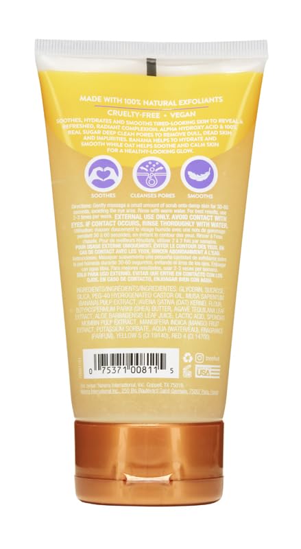 Tree Hut Nourishing Banana & Oat Face Scrub | Deep Cleans Pores to Remove Dead Skin & Impurities | Nourishing Essential Body Care | 7.4 fl oz.