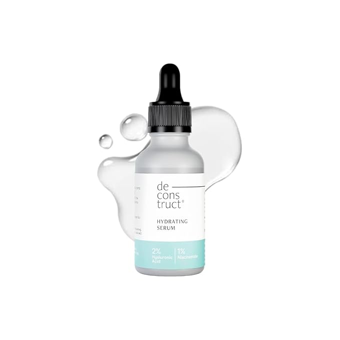 Deconstruct Hydrating Face Serum - 2% Hyaluronic Acid + 1% Niacinamide | Provides Intense Hydration | Face Serum For Oil-Free Moisturisation, Plump & Soft Skin | Beginner Friendly | 30ml
