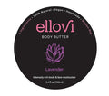 Ellovi All-Natural Body Butter - Lavender - Pure Enough to Eat - Made With Just 6 Vegan Ingredients - Ultra-Rich 100% Plant-Based Hydrating Moisturizer For Naturally Healthy Skin (3.4 fl. oz/100ml)