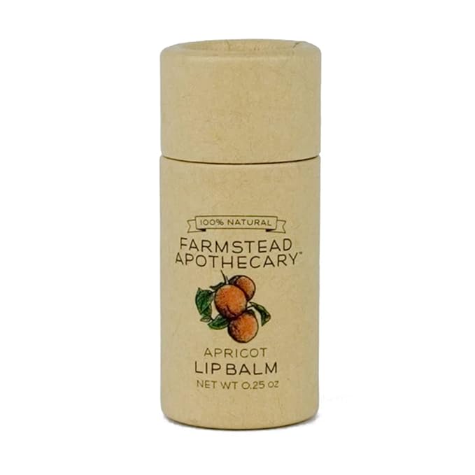 Farmstead Apothecary Lip Balm (Apricot, 1 Pack)