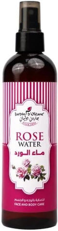 Jardin Oleane Organic Rose Water Facial Toner 250ml - Natural Rosewater Spray for Cleansing - Pure Rosewater for Hair - Rosewater Face Mist, Pore Tightening, Soothing Refreshing Toner for Glowing Skin
