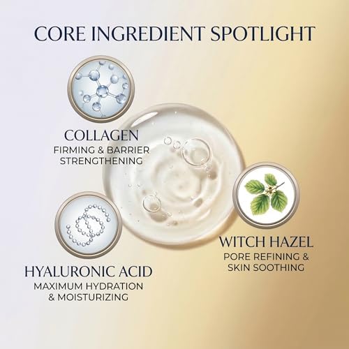#OOTD Collagen Hydrating Sheet Masks for Face Korean Anti Aging Mask Sheet for Dry Skin & Sensitive Skin, EVE Vegan, Not Tested on Animals, No Parabens, No Sulfates, Hyaluronic Acid, Witch Hazel 10EA