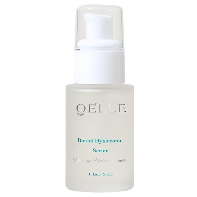 Serum – Botani Hyaluronic, Organic Anti-Aging Face Serum with Plant Stem Cells, Botanical Hyaluronic Acid & Vitamin C & Vitamin E – Hydrating, Brightening & Firming for Radiant Skin