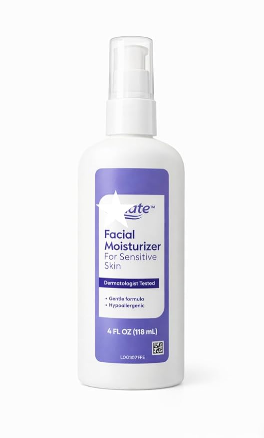 Moisture Daily Hydrating Facial Moisturizer & Neck Cream with Glycerin • Ultra Gentle • Lightweight Face Lotion • 4 fl oz PACK-1