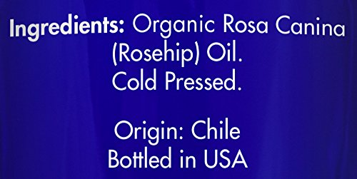 Zongle Therapeutics Organic, Rosehip Oil, for Face, Cold Pressed – 100% Pure, Rosehip Oil, for Skin, Hair, 1 OZ