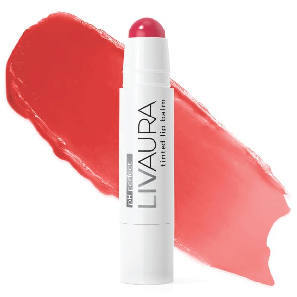Tinted Lip Balm pH Activated Colored LipBalm, Hydrate, Glossy, Lightweight, Moisturize & Tint with Shea Butter, tinted lip balm for women, Premium Quality, Made in the USA (Strawberry)