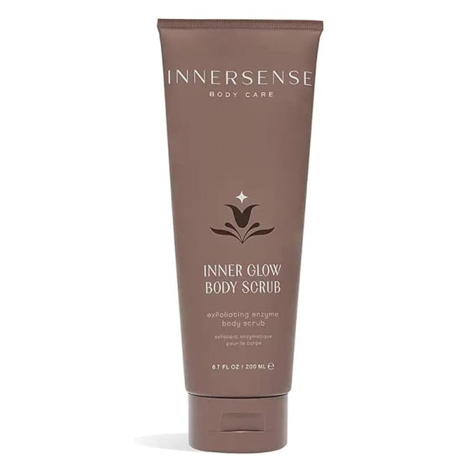INNERSENSE Organic Beauty - Inner Glow Body Scrub | Non-Toxic, Cruelty-Free Exfoliating Enzyme Body Scrub (6.7 fl oz | 200 ml)