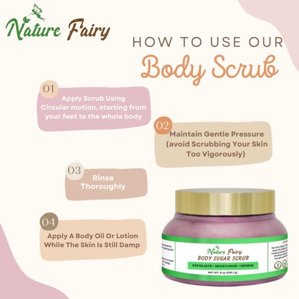 Radiant Glow Sugar Scrub – Exfoliate, Hydrate & Renew with Organic Sugar & Plant Oils – 8oz