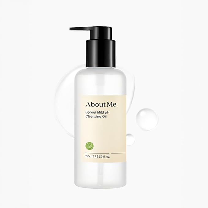 ABOUT ME Sprout Mild pH Cleansing Oil - Gentle, pH-Balanced Face Cleanser with Natural Oils (195 ml/6.59 fl oz)