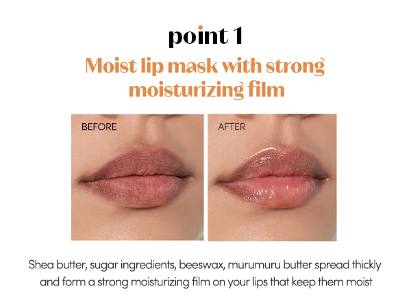 ETUDE Ginger Sugar Overnight Lip Mask 23g | Korean Lip Sleeping Mask Skin Care | Smooth and Moist Lips | Natural Ingredients Nourish & Hydrate Ginger Shea Butter Give Moisturizing Effect