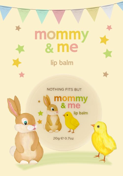 Vegan Mommy & Me Lip Balm, EWG Green Fragrance-Free Lip Care for Toddlers, Infants and Moms, Hypoallergenic Nourishing and Moisturizing Lip Balm for Dry and Chapped Lips, 0.7 Oz