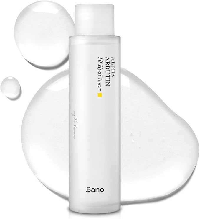 Bano Alpha Arbutin Toner – Hydrating Exfoliating Toner with Niacinamide, Hyaluronic Acid, PHA & Salicylic Acid | Glow & Uneven Tone | Korean Skincare for Sensitive Skin | Fragrance-Free | 4.05 fl oz
