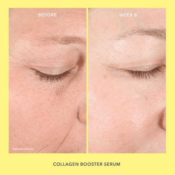 Beekman 1802 Collagen Booster Firming Face Serum – Peptide & Electric Daisy Serum with CoQ10 – Helps Improve Firmness, Elasticity & Fine Lines – Fragrance Free – Sensitive Skin Safe – 0.5 fl oz