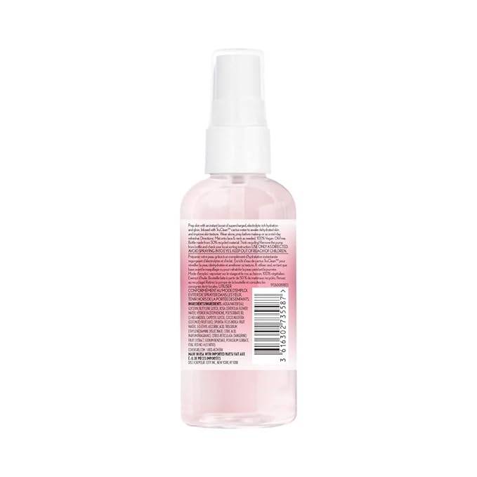 COVERGIRL Clean Fresh Skincare Priming Glow Facial Mist with Rose Water and Vitamin C, 3.3 Fl Oz (Pack of 2)