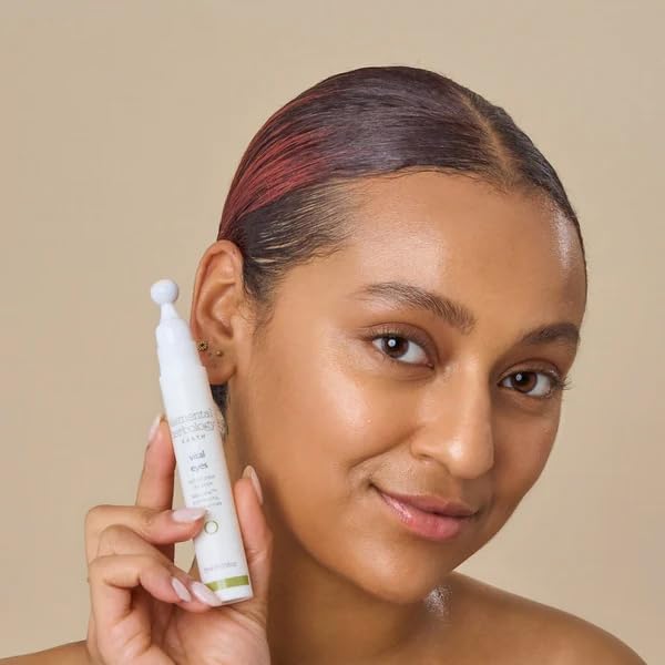 Elemental Herbology Vital Eyes 0.50 fl oz – Brightening & De-Puffing Eye Roller Serum with Kombucha & Niacinamide – Firms, Hydrates & Reduces Dark Circles