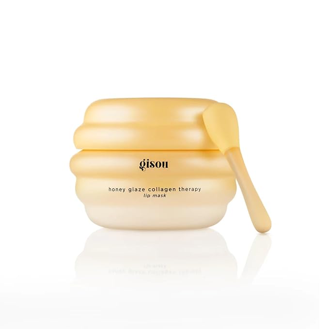 Gisou Honey Glaze Collagen Therapy Lip Mask - Intense Hydration, Visible Repair & Glazed Shine with Mirsalehi Honey, Collagen Active & Hyaluronic Acid