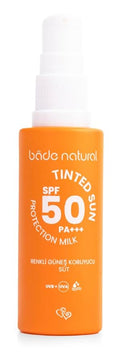 Bade Natural Tinted Mineral Sunscreen SPF 50 – Lightweight Facial Sunscreen Milk with Zinc Oxide, Aloe – Broad Spectrum UVA/UVB Protection – 1 fl oz